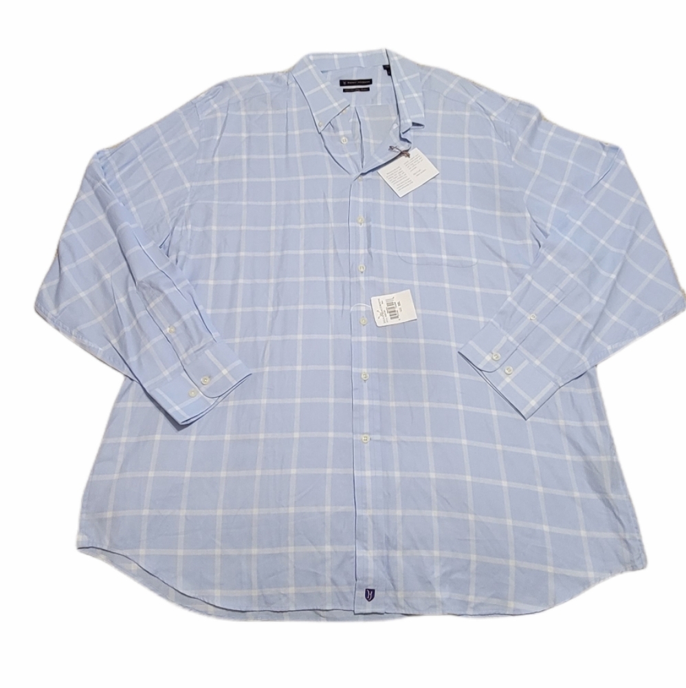 Henry Jacobson Long Sleeve Plaid Dress Shirt XXL‎